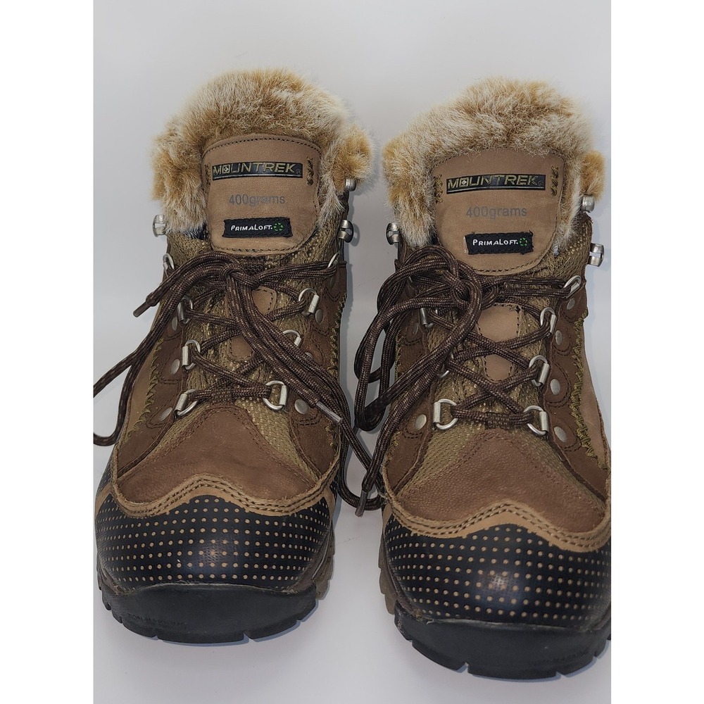 Mountrek Women's Brook Path Mid Insulated‎ Hiking Boots Brown Size 8